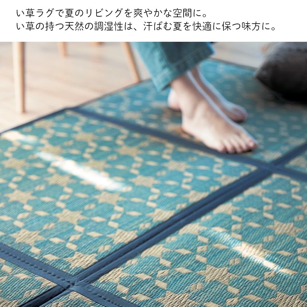 Amazon｜[ベルメゾン] い草ラグ ボリューム タイプ コンパクトに